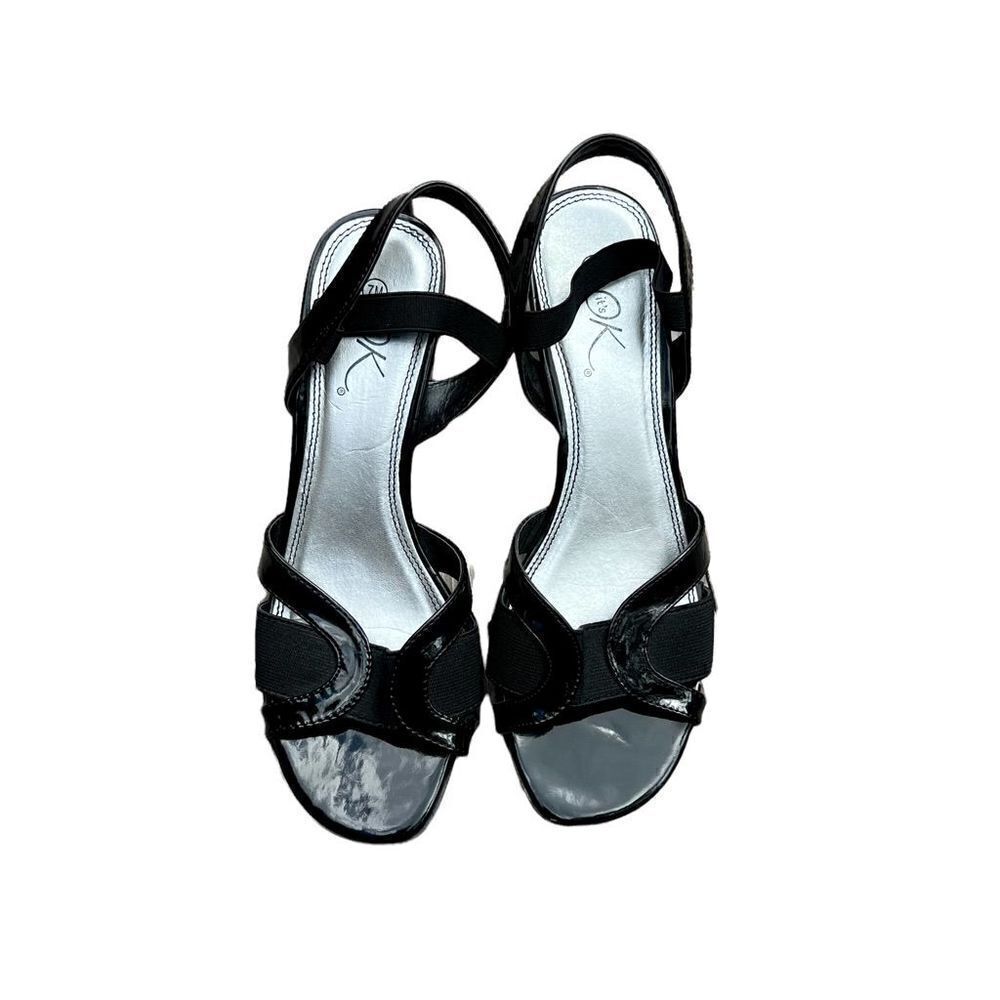IT’S OKAY Black Strapy Heels Size 7M